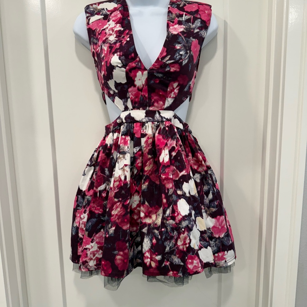 Xs floral dress oh My Love London Pink and Purple Dress